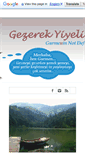 Mobile Screenshot of gezerekyiyelim.com